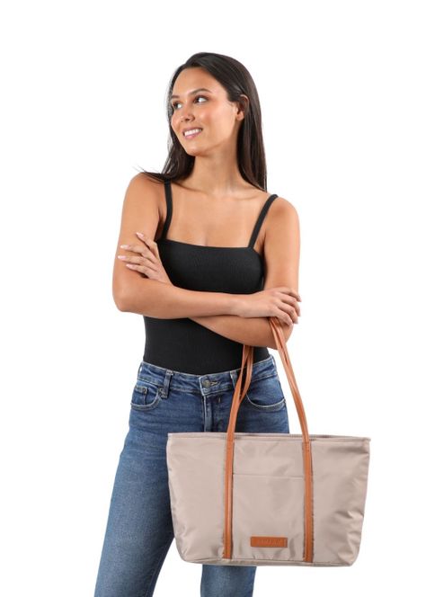 Cartera Hombro Bianca Beige Humana-3
