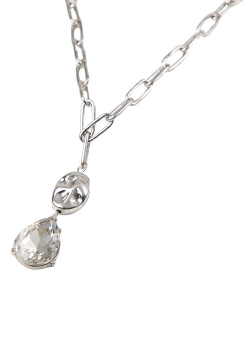 Collar Corto Almond Plateado Humana-0