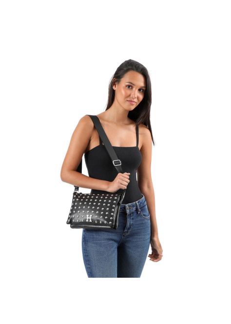 Cartera Cruzada Bárbara Negro Humana-4