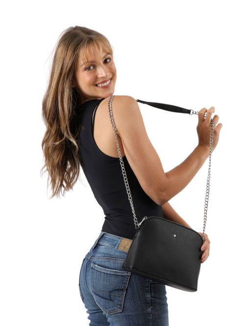 Cartera Cruzada Alerce Black I-D-3