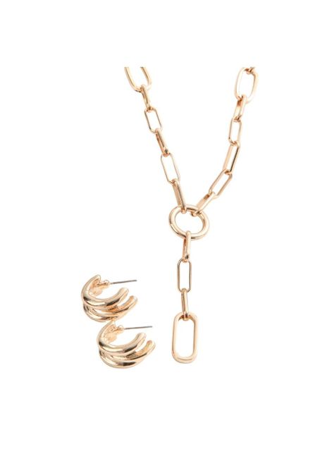 Set Collar Tila Dorado I-D-0