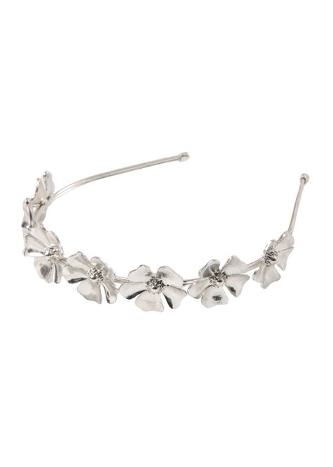 Cintillo Solid Plateado Elizabeth Humana-0