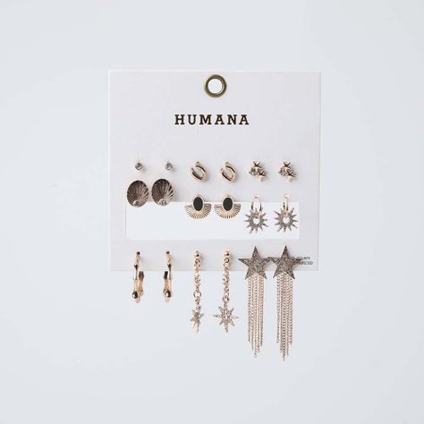 Aros Set Midnight Dorado Humana-1