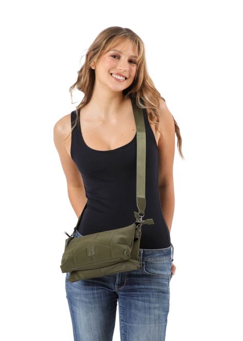 Cartera Cruzada Alice Verde Humana-4