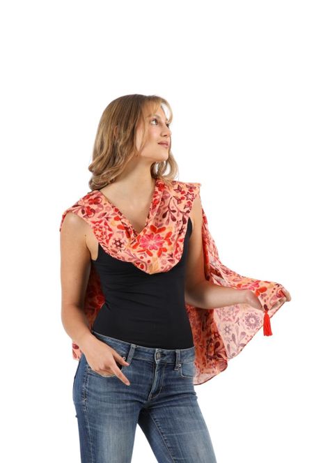 Pañuelo Estampado Bignonia Pink I-D-1