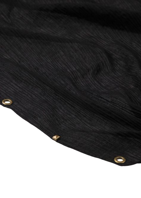 Pañuelo Liso Enrica Negro Humana-1