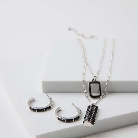 Collar Set Yorke Plateado Humana-0