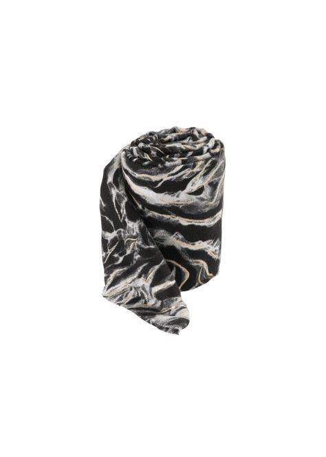 Pañuelo Estampado Lobelia Negro I-D-0