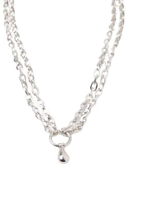 Collar Corto Patricia Plateado Humana-0