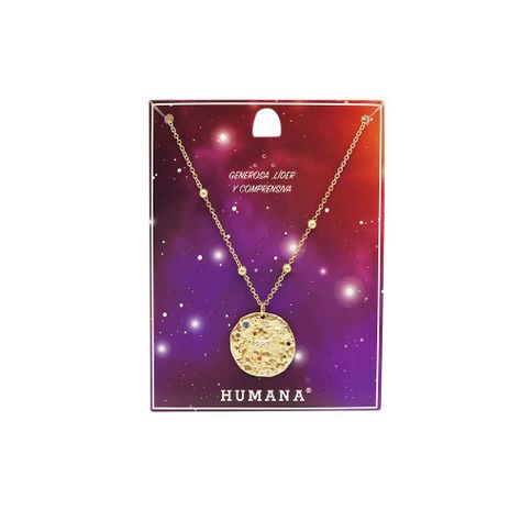 Collar Corto Dorado Zodiac Aries Humana-0
