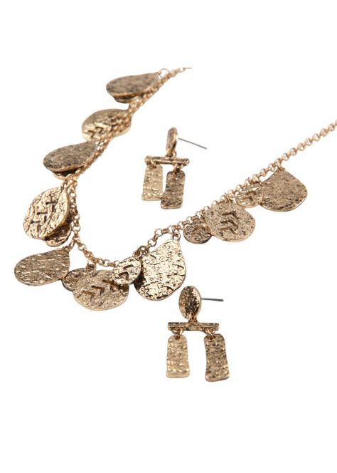 Set Collar Y Aros Jules Dorado Humana-0