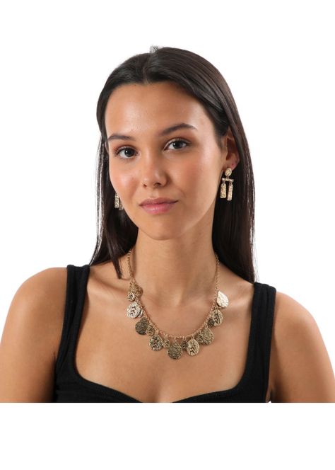 Set Collar Y Aros Jules Dorado Humana-1