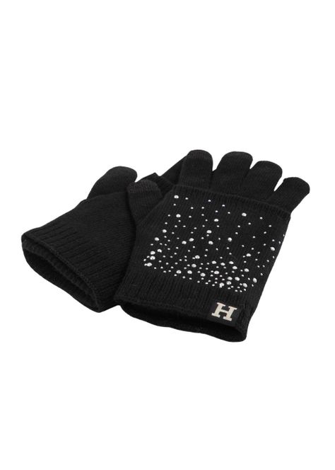 Guante  Lana Haian Negro Humana-1