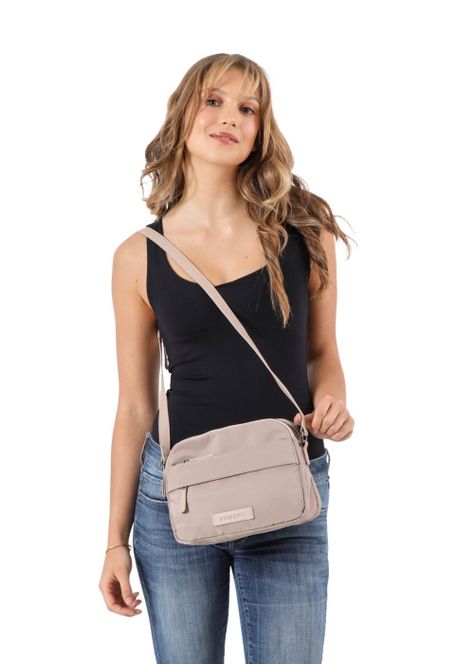 Cartera Cruzada Camila Beige Humana-3