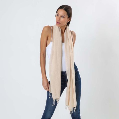 Pañuelo Liso Sand Beige Humana-2