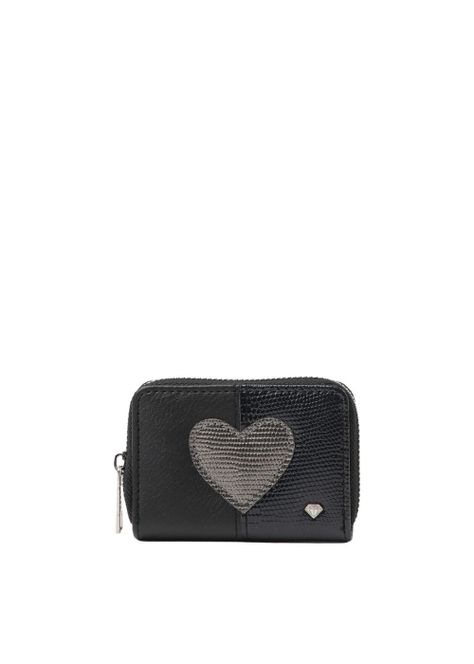 Billetera Chica Heart Negra i-D-0