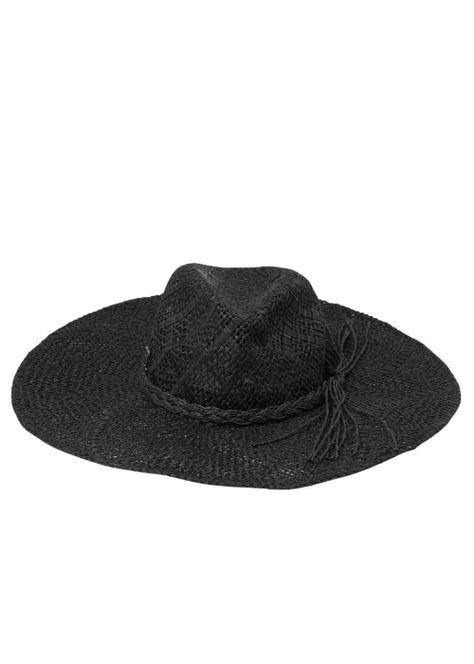 Sombrero Trenzado Negro Humana-0