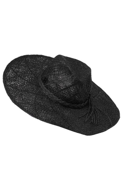Sombrero Trenzado Negro Humana-1