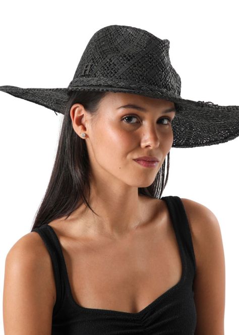 Sombrero Trenzado Negro Humana-2