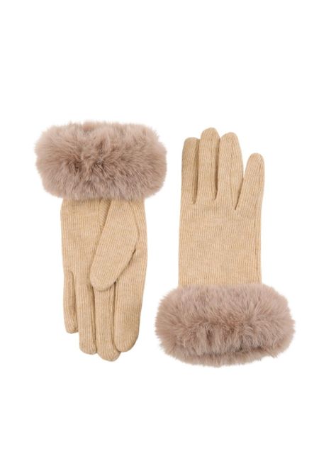 Guante  Lana Halah Beige Humana-0