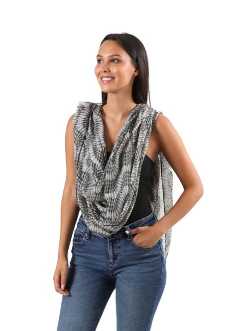 Pañuelo Estampado Lila Gris I-D-1