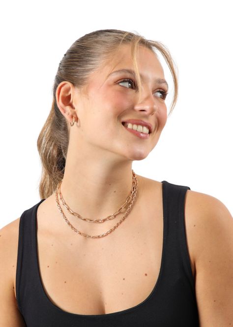 Collar Corto Especial Chain 1 Dorado i-D-1