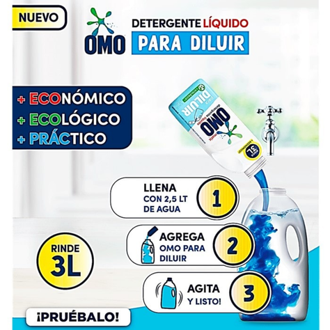 Detergente Liquido Para Diluir OMO - 500 ML - Pack x6-1