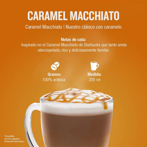 Capsulas de Café Dolce Gusto Caramel Macchiato - Starbucks-2