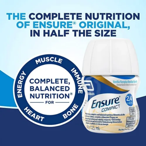 Ensure Compact Sabor Vainilla 125 Ml Pack X4-1