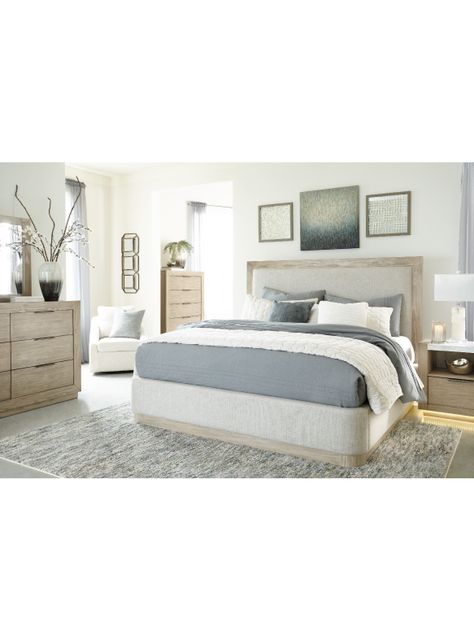 Cama king Hennington bisque-1