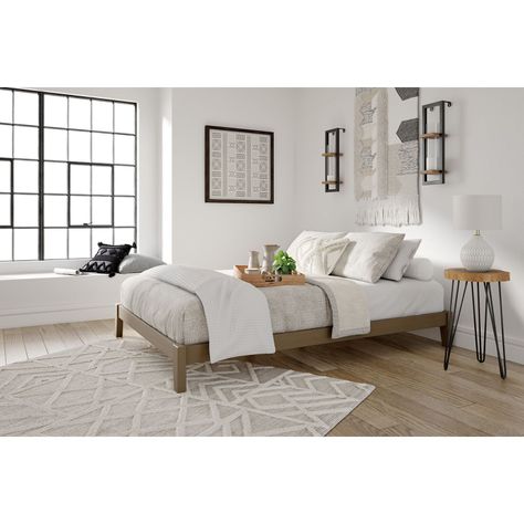 Cama europea 2 plazas Tannally light brown-1