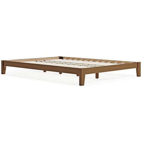 Cama europea 2 plazas Tannally light brown-2
