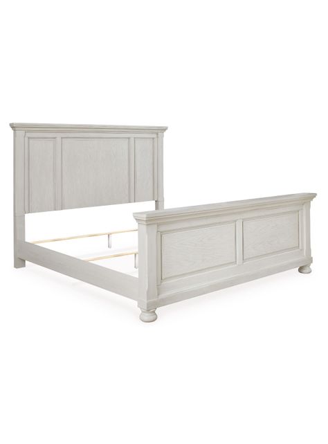 Cama king Robbinsdale antique white-0