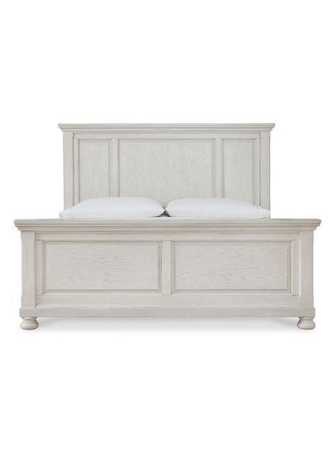 Cama king Robbinsdale antique white-3