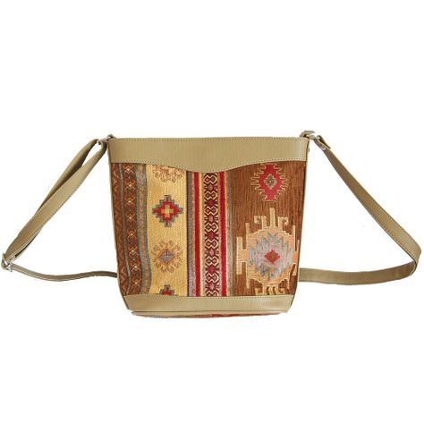 Cartera Mediana Kilim Café-1