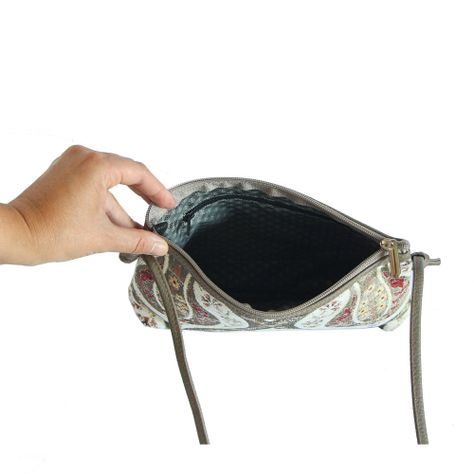 Mini cartera Tulipanes Beige-2