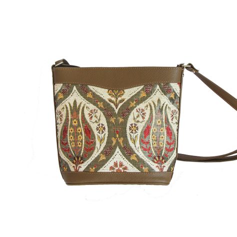 Cartera Mediana Tulipanes Beige-0