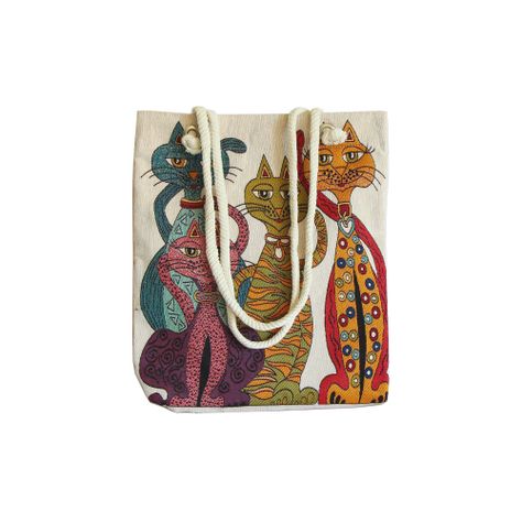 Bolso turco de algodón Gatos Tombili-0