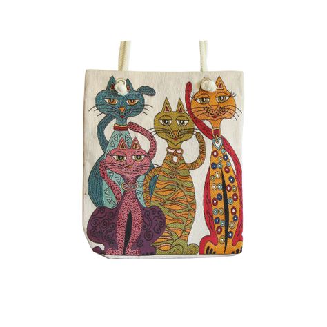 Bolso turco de algodón Gatos Tombili-1