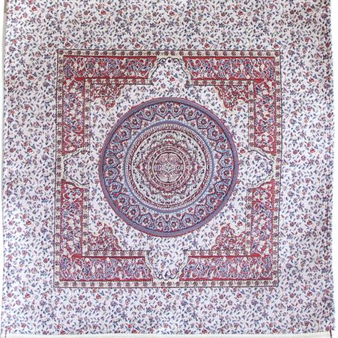Camino de mesa 2 m Iznik rojo y beige-2