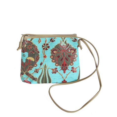 Mini cartera Jardín Turquesa-0