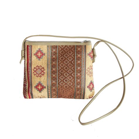 Mini cartera Kilim Café-0