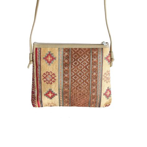 Mini cartera Kilim Café-2
