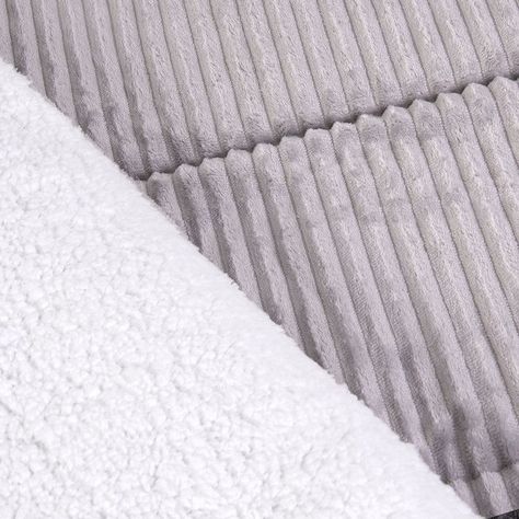 Plumon Corduroy Coral Sherpa 2 P Gris N-1