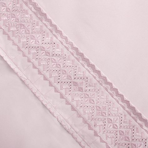 Sabana MF Plumetti Broderie King Rosado-3