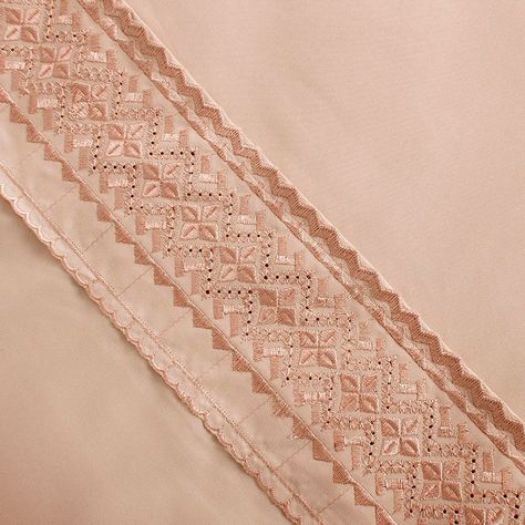 Sabana lisa  MF  Broderie Bordada 1.5 P Damasco-2