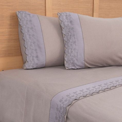 Sabana Polar Lisa Broderie King Taupe-1
