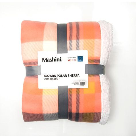 Frazada Polar-Sherpa Est. 1.5 P Tartan Coral-2