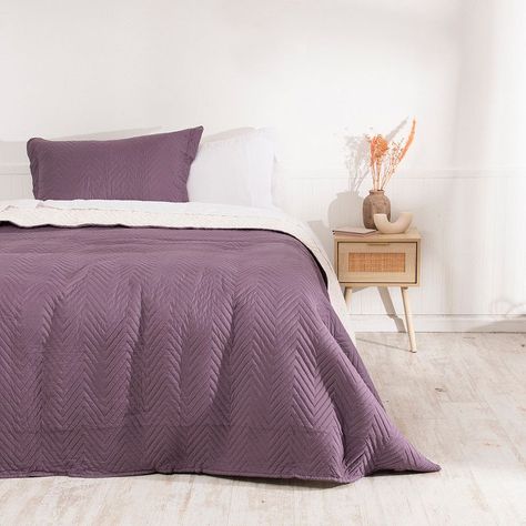 Quilt Mf. Sherpa 1.5 Plazas Morado-0