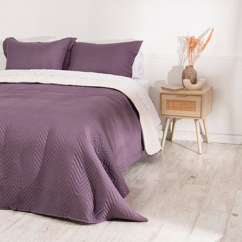 Quilt Mf. Sherpa 1.5 Plazas Morado-3